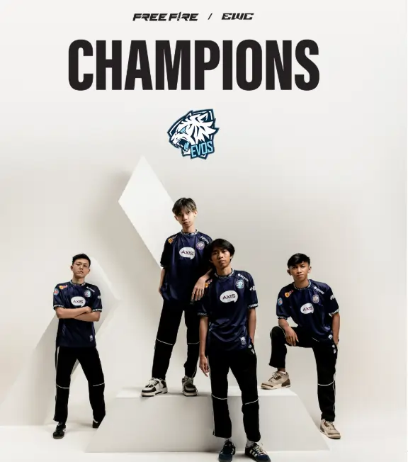 EVOS Divine Lifts the Trophy at Grand Finals